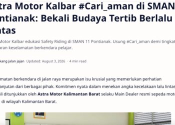 Astra Motor Kalbar #Cari_aman di SMAN 11 Pontianak: Bekali Budaya Tertib Berlalu Lintas