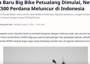 Era Baru Big Bike Petualang Dimulai, New NX500 Perdana Meluncur di Indonesia