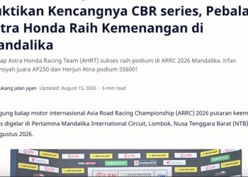 Buktikan Kencangnya CBR series, Pebalap Astra Honda Raih Kemenangan di Mandalika