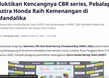 Buktikan Kencangnya CBR series, Pebalap Astra Honda Raih Kemenangan di Mandalika