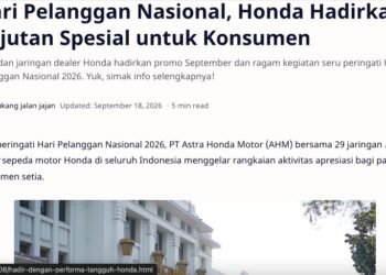 Beli Motor Honda Bekesempatan Mendapatkan Berbagai Hadiah Undian