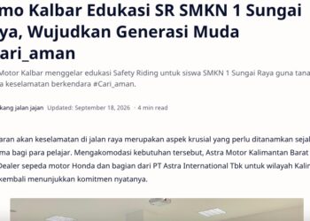 Asmo Kalbar Edukasi SR SMKN 1 Sungai Raya, Wujudkan Generasi Muda #Cari_aman