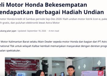 Beli Motor Honda Bekesempatan Mendapatkan Berbagai Hadiah Undian
