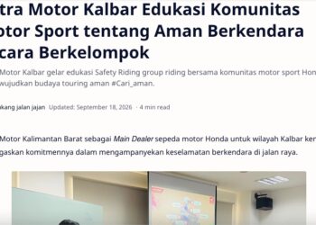 Astra Motor Kalbar Edukasi Komunitas Motor Sport tentang Aman Berkendara Secara Berkelompok
