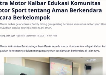 Astra Motor Kalbar Edukasi Komunitas Motor Sport tentang Aman Berkendara Secara Berkelompok