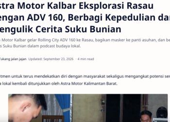 Astra Motor Kalbar Eksplorasi Rasau dengan ADV 160, Berbagi Kepedulian dan Mengulik Cerita Suku Bunian