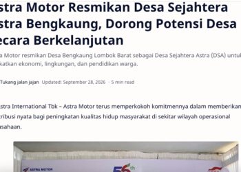 Astra Motor Resmikan Desa Sejahtera Astra Bengkaung, Dorong Potensi Desa secara Berkelanjutan