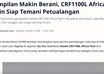 Tampilan Makin Berani, CRF1100L Africa Twin Siap Temani Petualangan