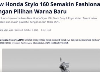 New Honda Stylo 160 Semakin Fashionable dengan Pilihan Warna Baru