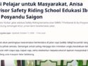 Dari Pelajar untuk Masyarakat, Anisa Advisor Safety Riding School Edukasi Ibu-Ibu Posyandu Saigon