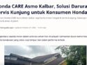 Honda CARE Asmo Kalbar, Solusi Darurat & Servis Kunjung untuk Konsumen Honda