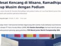 Melesat Kencang di Misano, Ramadhipa Tutup Musim dengan Podium