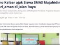 Asmo Kalbar ajak Siswa SMAS Mujahidin #Cari_aman di Jalan Raya